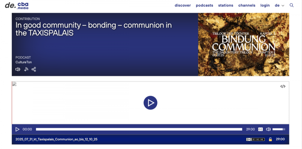 CBA Podcast TAXISPALAIS 2025