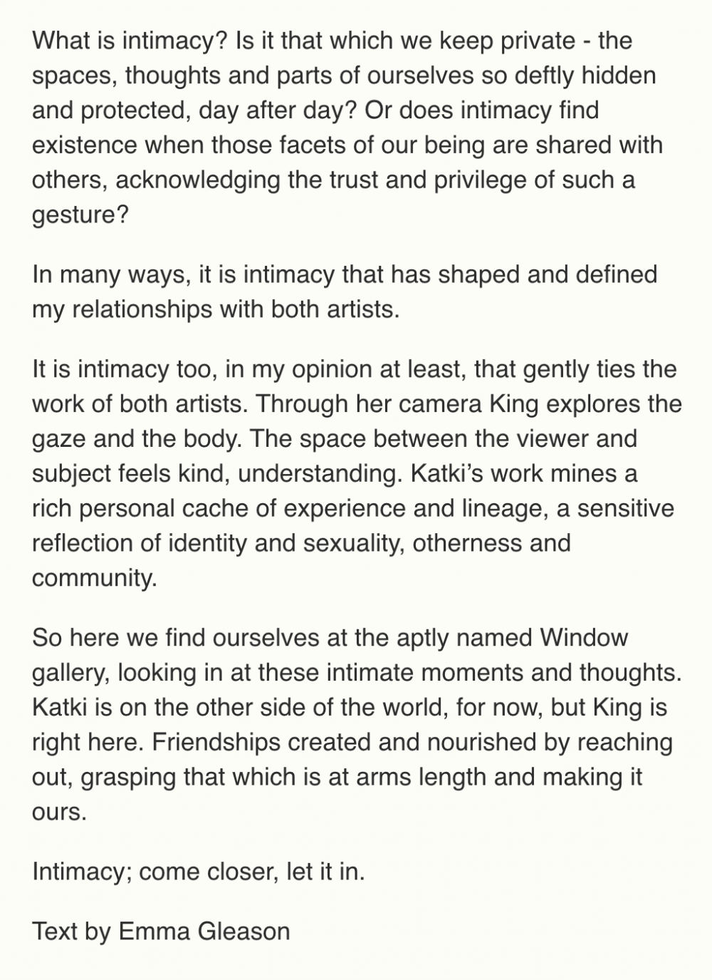 Come Remember Essay Emma Gleason