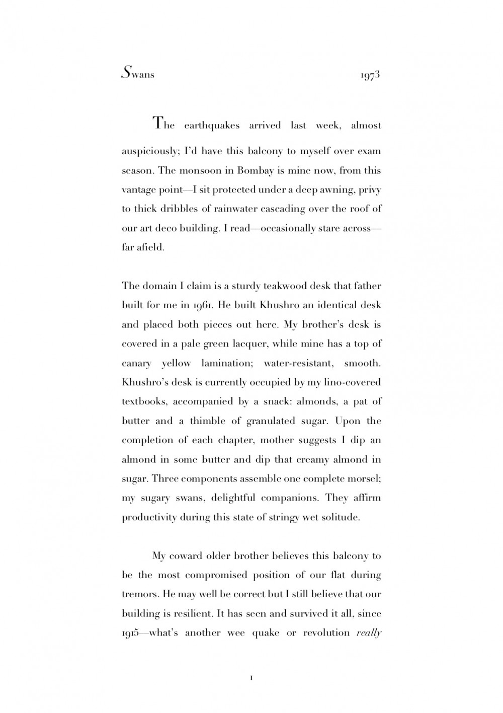 Notes and Methods Poem Swans