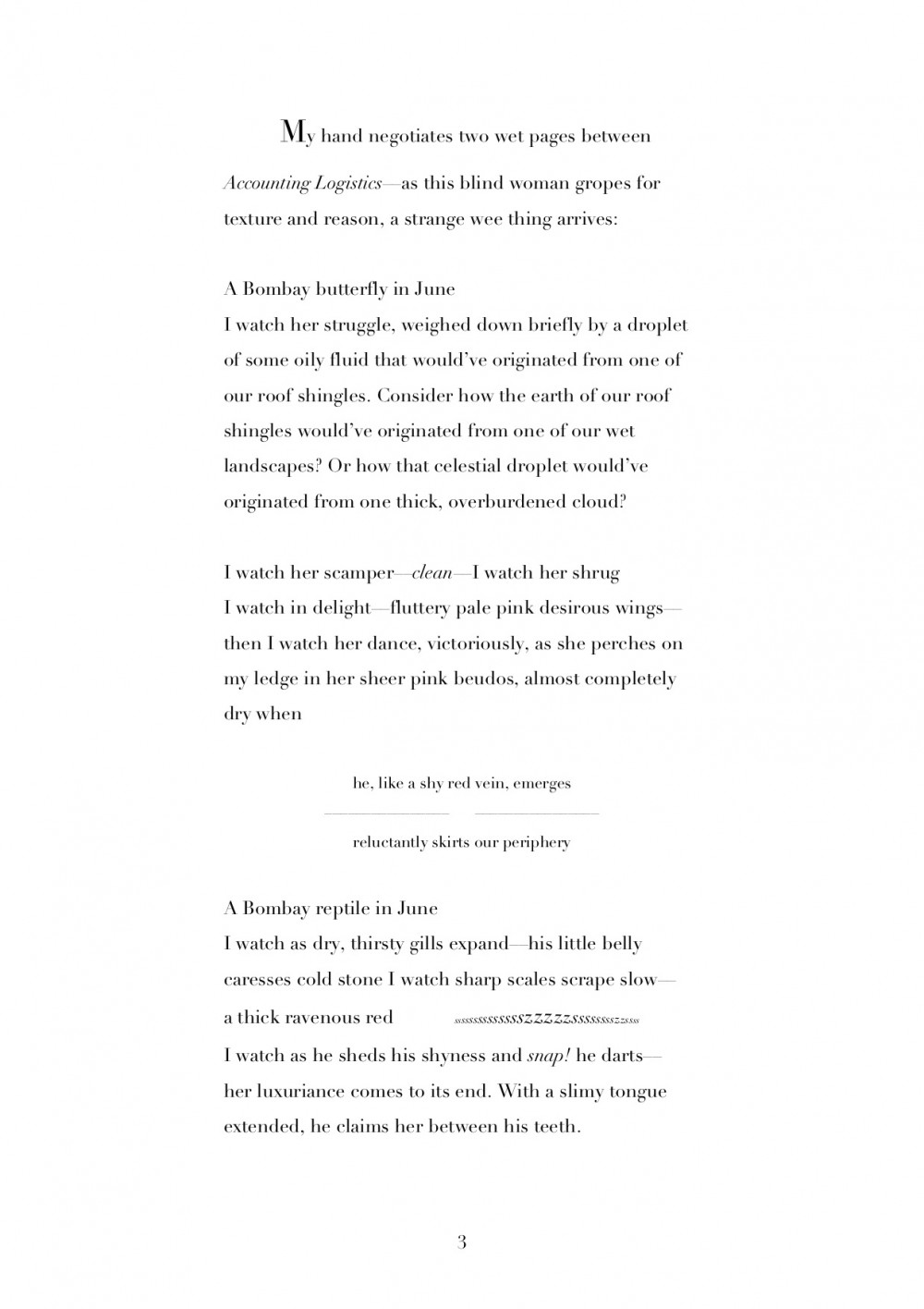 Notes and Methods Poem Swans