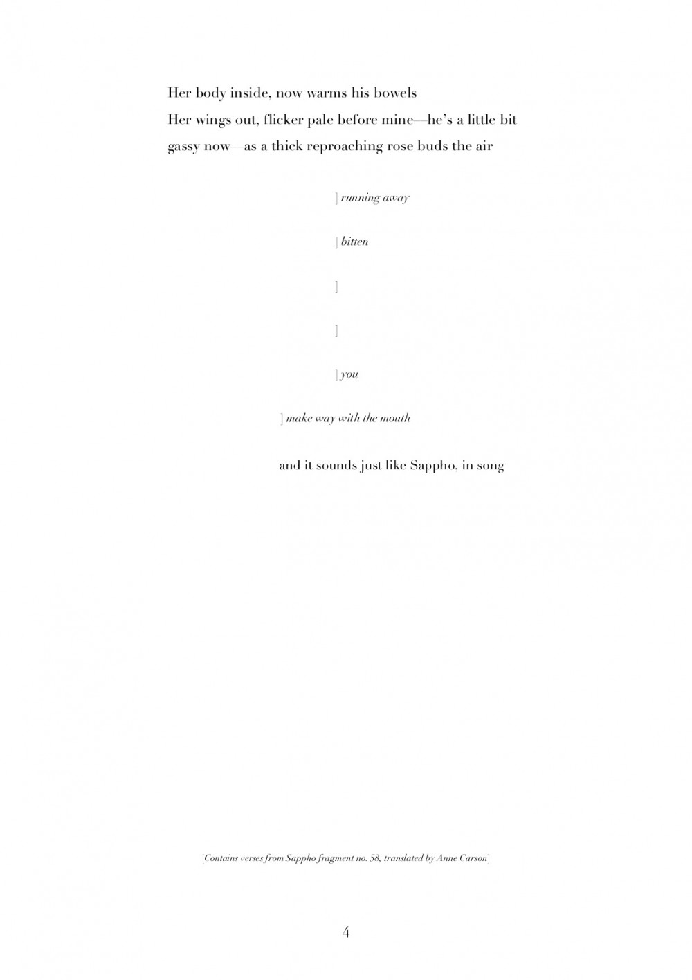 Notes and Methods Poem Swans