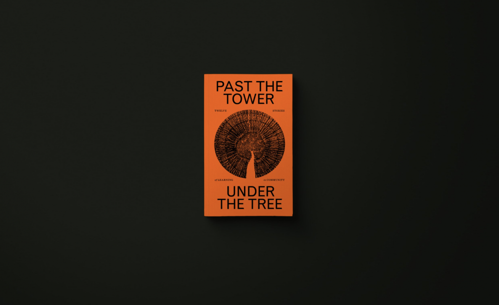 Past the tower under the tree