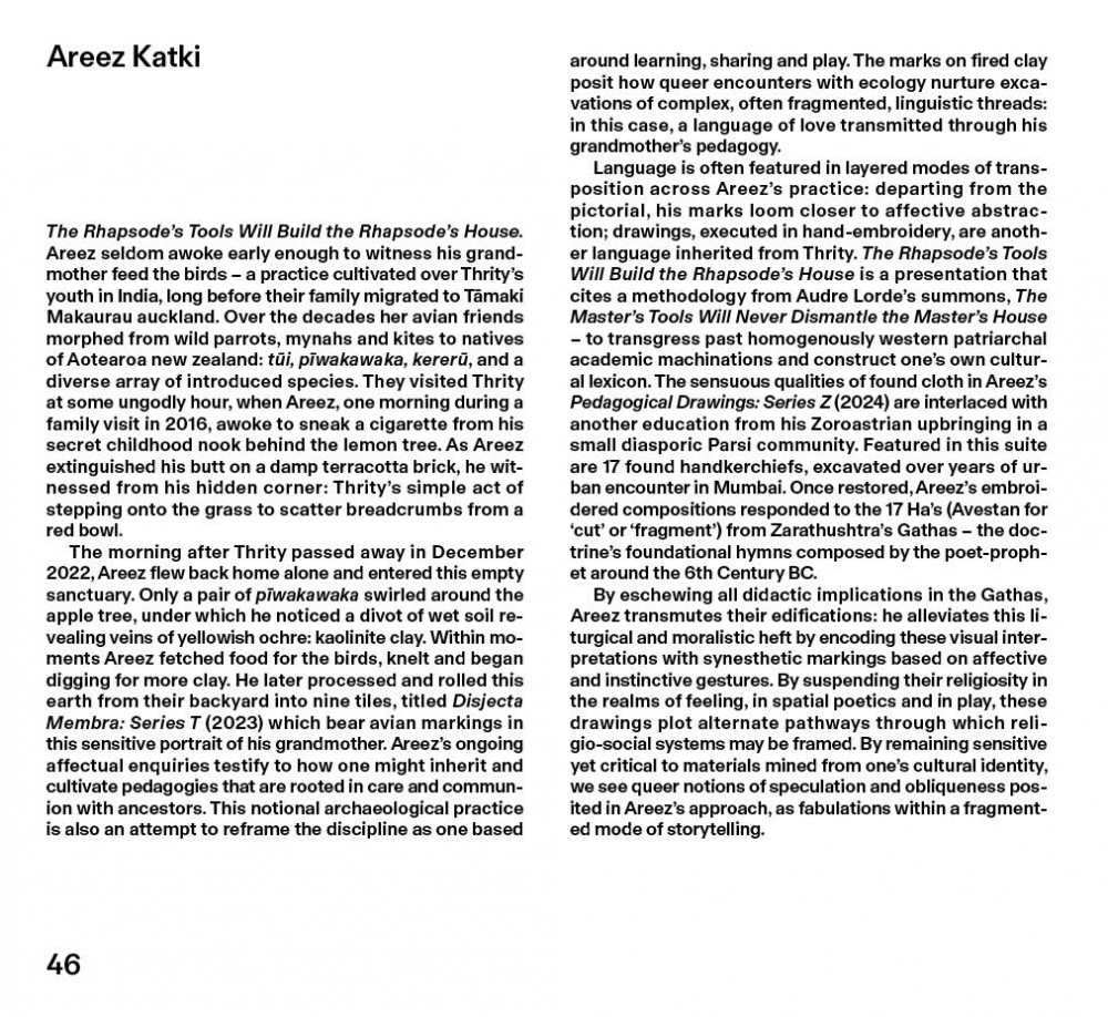 The Rhapsodes Tools Will Build the Rhapsodes House Personal Structures Catalogue Venice 2024