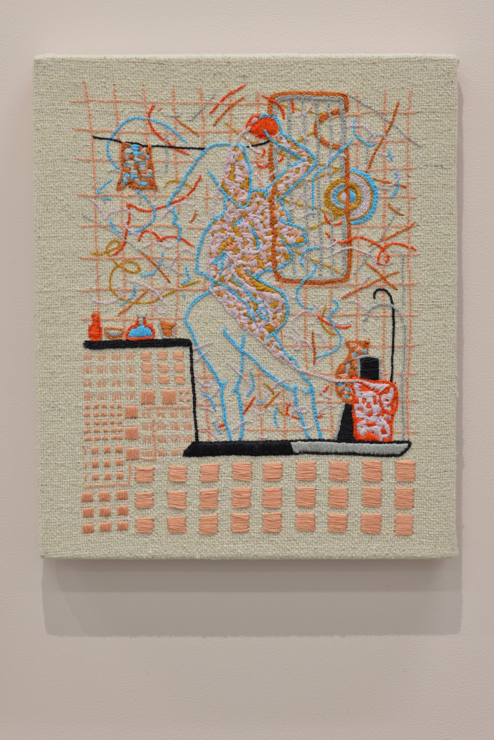 Blue Bathing in Pink (2018)
